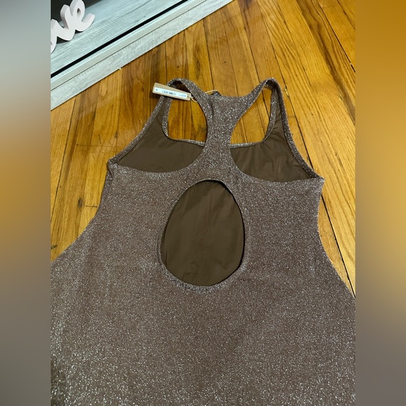 SKIMS Glitter Swim Metallic Dress in Cocoa Size 3X NWT! - Picture 11 of 11